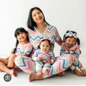 Little Sleepies Multicolor Chevron Kids Pajamas